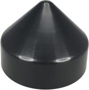 Pactrade Marine Boat Dock Post 7" Black Piling Cone Cap Cover Plastic